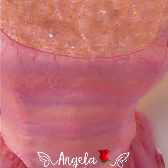 COPY - 💓Beautiful tailored beaded pink maxi dress 💗 #E - Picture 16 of 16